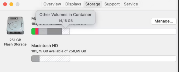 Other Volumes in Container