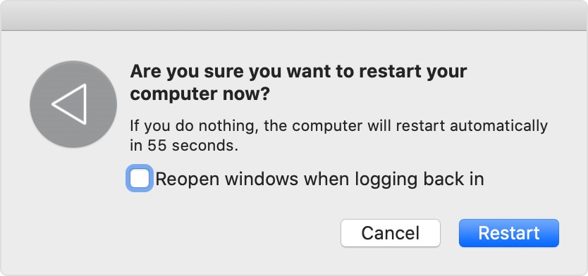 Restart Your Mac