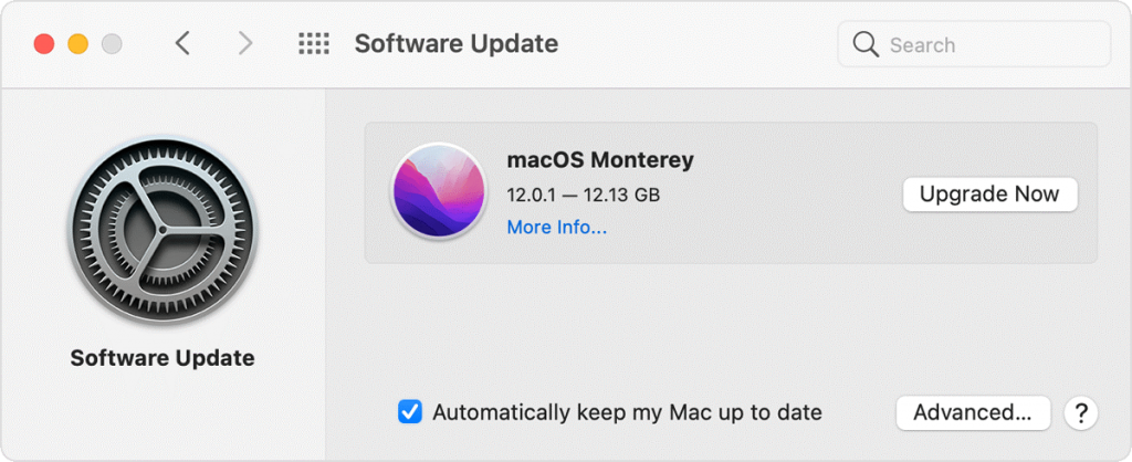 update the macOS