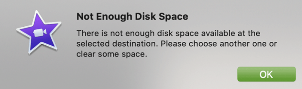 clear disk space