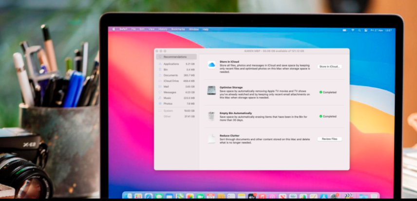 how to clean MacBook storage