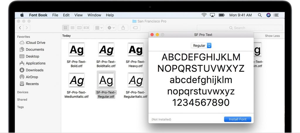 How to add fonts on Mac