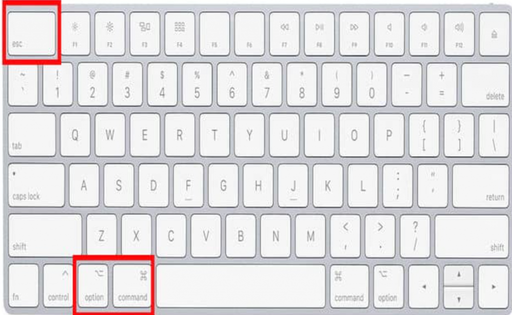 Command+Option+Escape on Mac