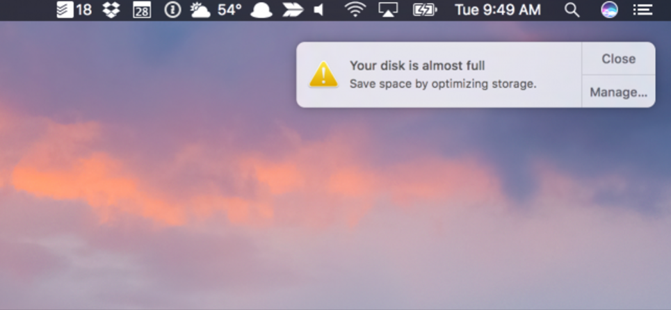 how to free up space on external hard drive Mac