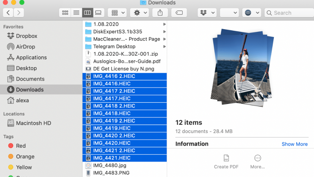 Where do AirDrop files go on Mac