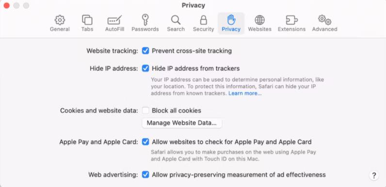 How to clear cookies in Safari
