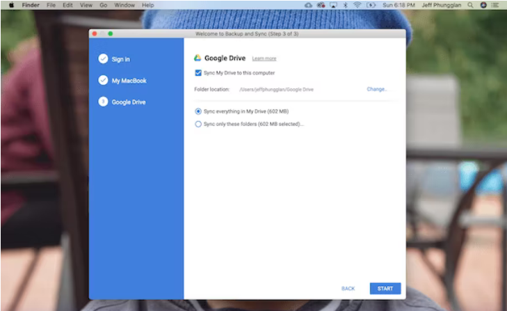 macOS Google Drive Backup