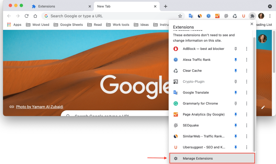 How to disable AdBlock in Chrome