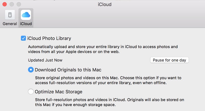 store your photos in iCloud