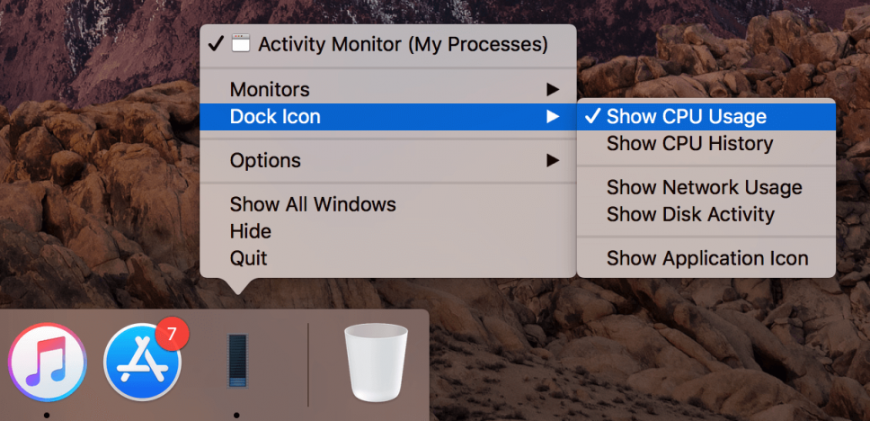 How to view CPU usage on Mac