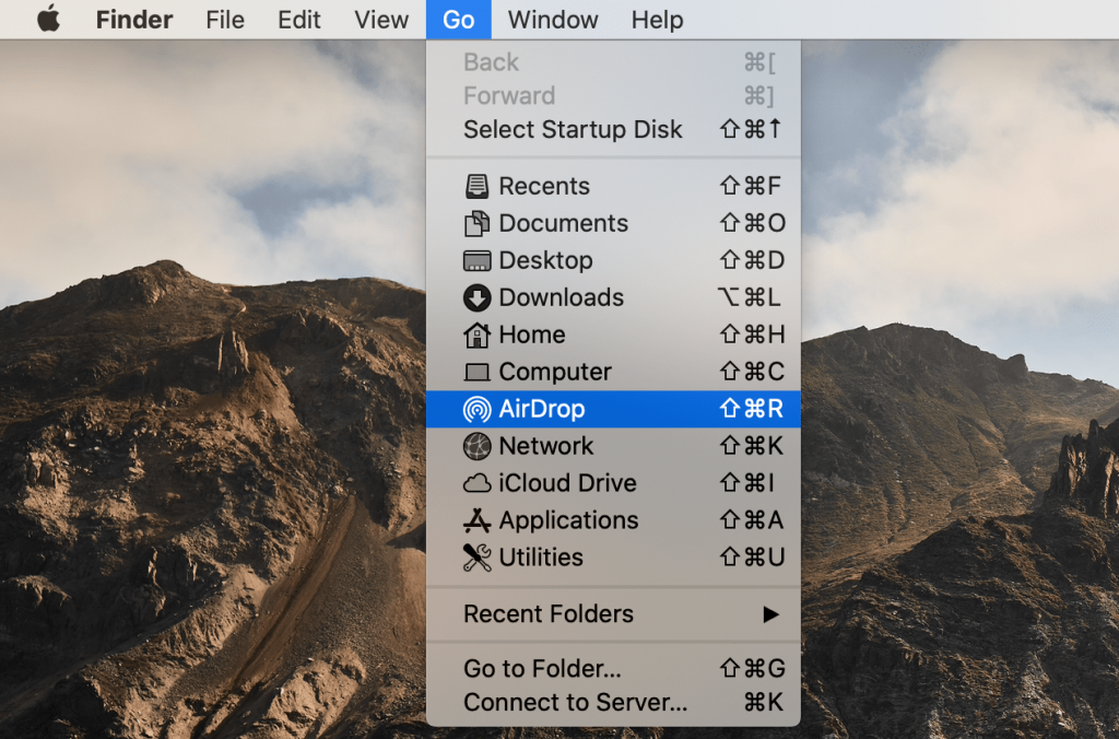 how to airdrop photos