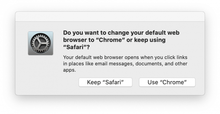 How to change the default browser on Mac