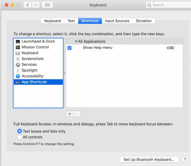 how to change keyboard shortcuts on Mac