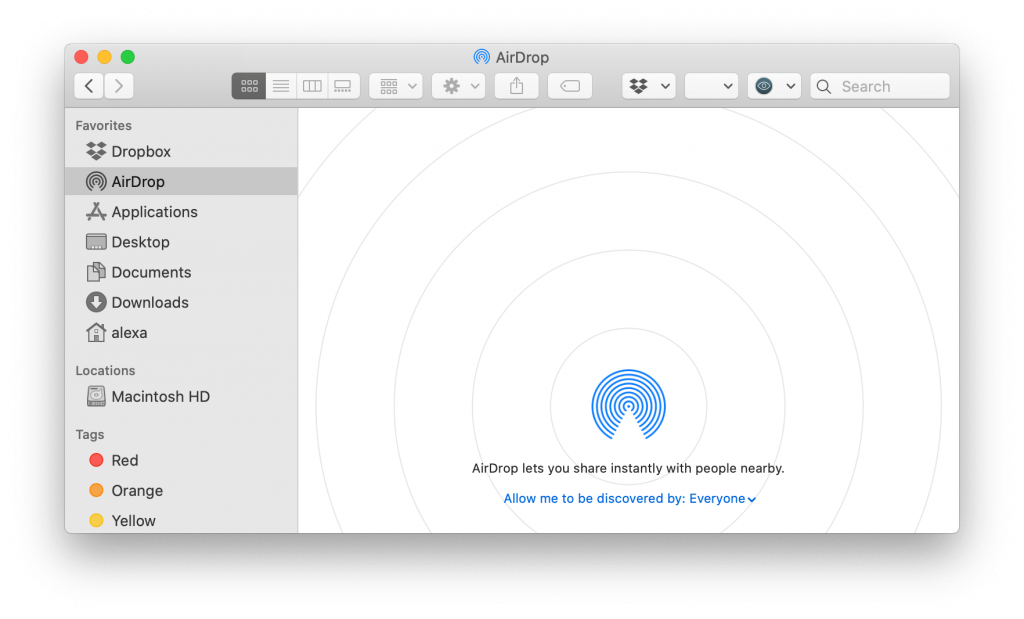 How to turn on AirDrop on Mac?