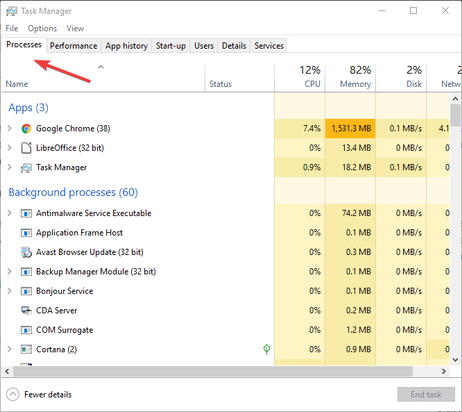 manage background processes