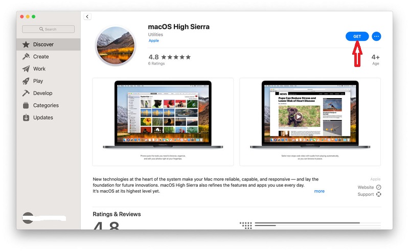 macos high sierra dmg download without app store