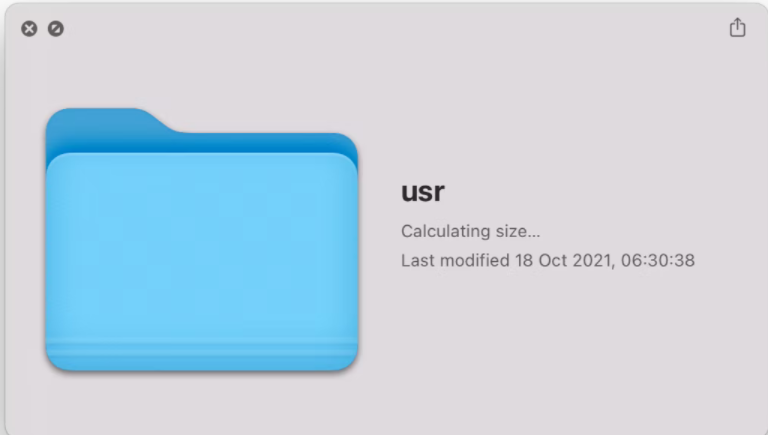 Where is usr folder Mac