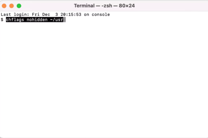 How to Finding Usr in Terminal